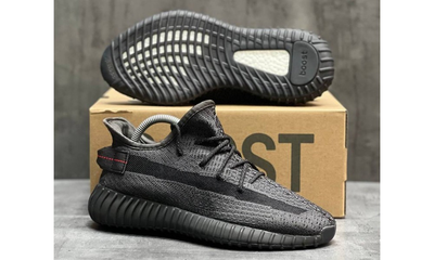Кроссовки Adidas Yeezy Boost 350 V2 Static Total Black Reflective