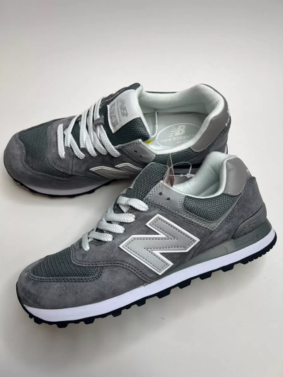 New Balance 574 White Light Grey