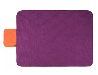 Плед-покрывало Nova Tex одеяло утепленное таслан, серая оранжевый/фиолетовый