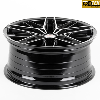 Комплект дисков R18 8,0J ET+40 5*114,3 Vossen 1217X-SB393 Черный с полированными лучами (81377)