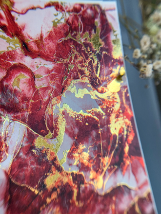 Слайдеры фольгированная акварель Alcohol Ink NF-011 GOLD