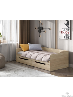 КР 1 Кровать Дуб Сонома (без основания)