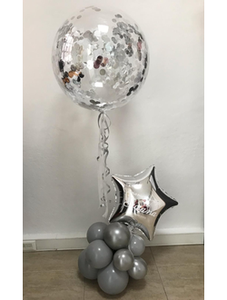 Композиция из воздушных шаров для неё "Блестящий"