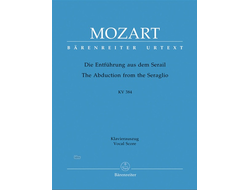Mozart. Die Entfuhrung aus dem Serail KV384 Klavierauszug