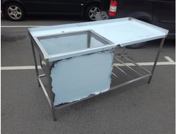 Моечные ванны из нержавеющей стали с рабочей поверхностью