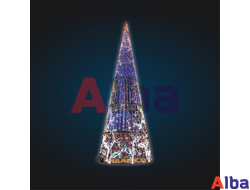 Светодиодная елка-конус, 10 м