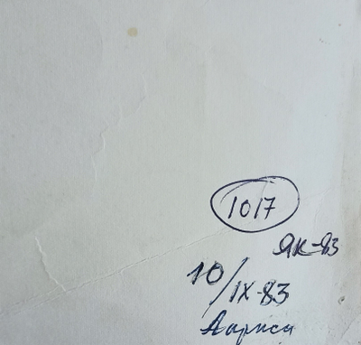 "Натурщица" бумага акварель 1983 год