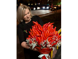 Букет "Сердце из перцев"