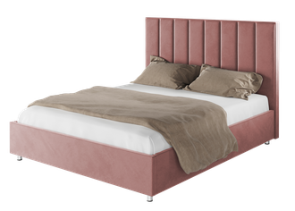Кровать "Параллель" пыльно-розового цвета