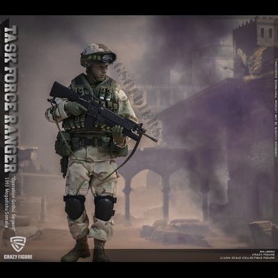 Гранатометчик 75-го полка рейнджеров Армии США ("Падение Черного Ястреба") - Коллекционная фигурка 1/12 scale US Military 75th Rangers Regiment - Grenadier (LW003) - Crazy Figure