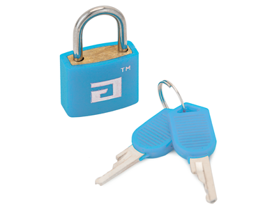 Замок для чемодана Аллюр голубой [30917]