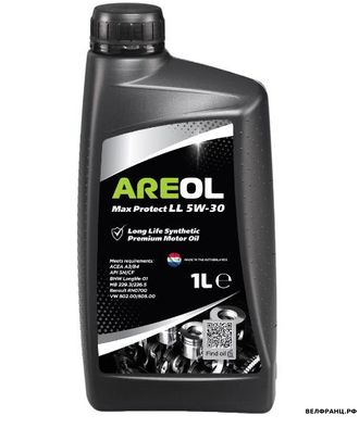 AREOL Max Protect LL 5W-30 (1L) синт. A3/B4