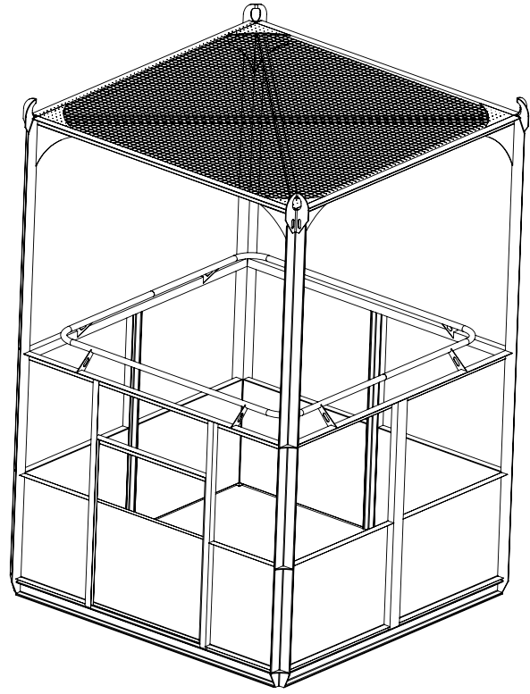Подвесная монтажная корзина РМК-600, РМК-800, РМК-1000