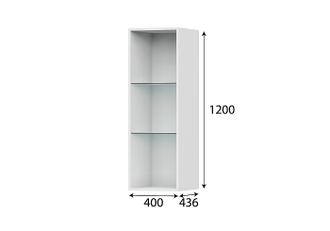 Шкаф навесной (со стеклом)