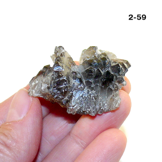 Раухтопаз натуральный (микро-друза) Казахстан №2-59: 19,6г - 38*33*23мм