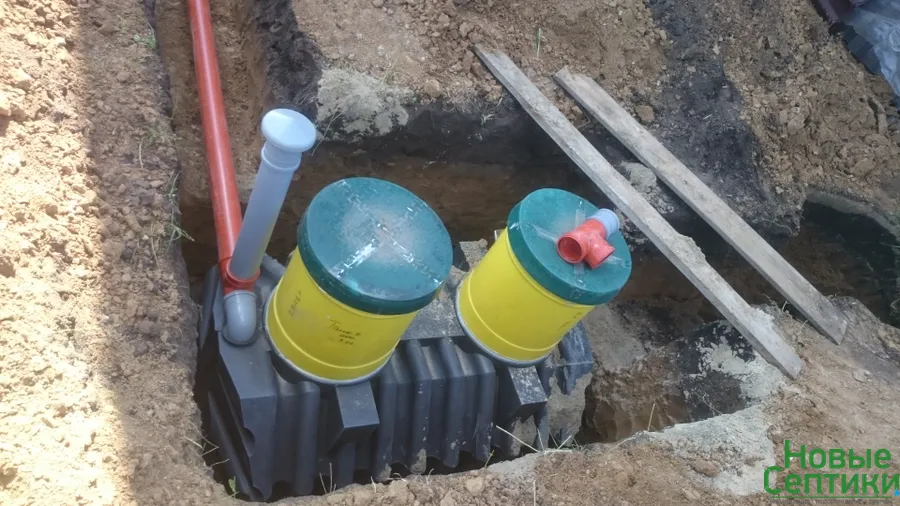 Установка септика Танк-2 (д.Паренкино, 2015)