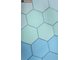 Декоративная облицовочная плитка гексагон Kamastone Соты 3331 голубой с бирюзовым, микс