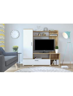 Стенка Лима дуб золотой /белый