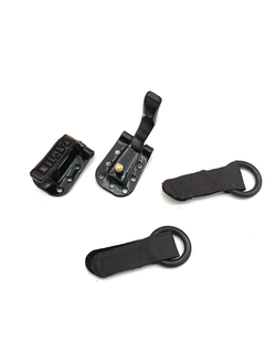 Крючок шубный металлический, черный