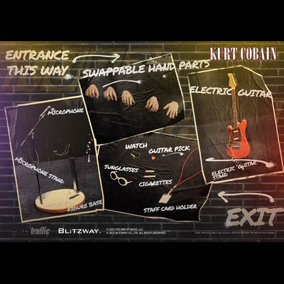 Курт Кобейн - КОЛЛЕКЦИОННАЯ ФИГУРКА 1/6 KURT COBAIN (BW-UMS-11701) - BLITZWAY