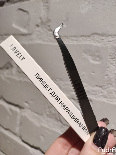 Lovely Пинцет для наращивания ресниц тип "Круглый сапожок"
