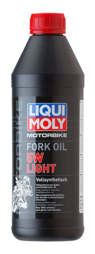 Масло для вилок и амортизаторов 5W (синтетическое) Liqui Moly Motorbike Fork Oil 5W Light - 1 Л (2716)