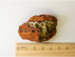 Адамин кристаллы на породе (лимонит), Мексика (50*33*27 мм, 41 г) №20782