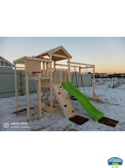 Детская площадка Савушка Мастер 4 + качели-гнездо