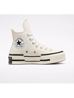 Кеды Converse Chuck 70 Plus белые высокие на платформе A00915C