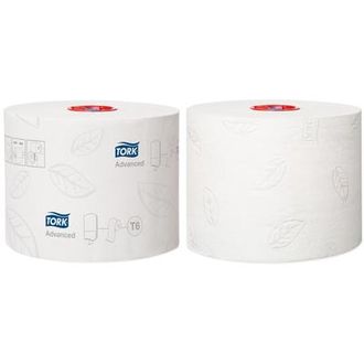 Туалетная бумага в рулонах Tork Mid-size Advanced 127530 2-слойная 27 рулонов по 100 метров