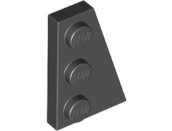Wedge, Plate 3 x 2 Right, Black (43722 / 4180508)