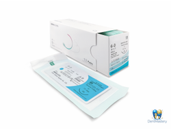 Мононить хирургическая WEGO PTFE USP 6-0, обратно-режущая игла 3/8 13 мм, 45 см (артикул Z63133-45) — нерассасывающийся шовный материал PTFE