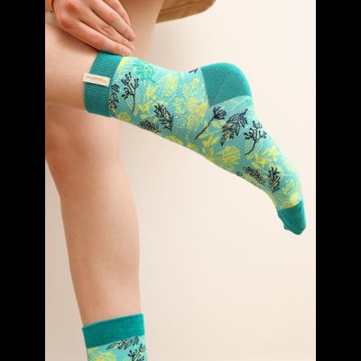 НОСКИ ПРИЯТНО "ЛИСТЬЯ НА ЗЕЛЁНОМ"