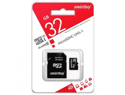 micro SDHC 32GB карта памяти Smartbuy