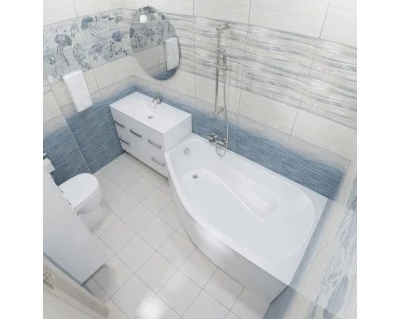 Акриловая ванна Triton Скарлет Левая,167х96x58 см