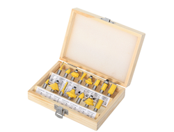 Набор из 15 фрез в коробке  (хв. 8 мм)