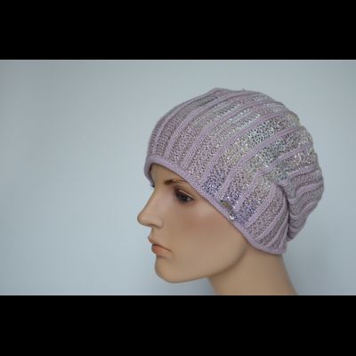 Берет демисезонный женский Vizio Италия 7046 лиловый