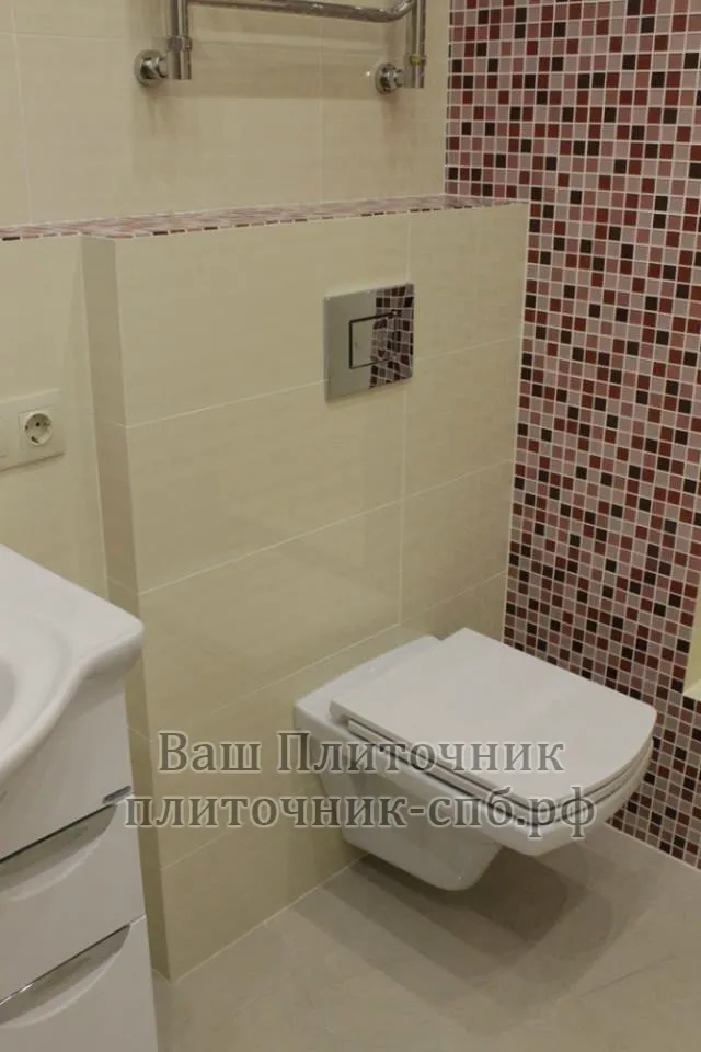 Облицовка короба кафелем