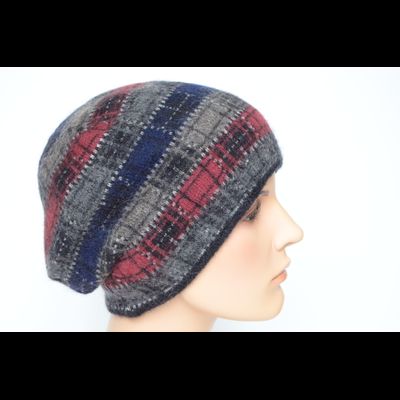 Берет Vizio 1038 B черный с бордовым