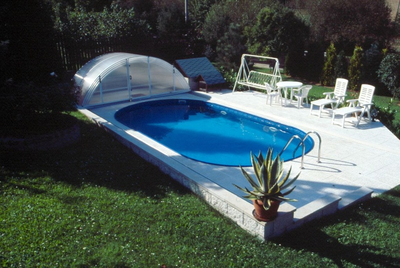 Морозоустойчивый бассейн 5,25 х 3,2 м Ibiza (Ибица) овальный глубина 1,2 м мозаика (Чехия)