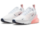 купить дёшево женские кроссовки Nike Air Max Womens 270 ESS White Pink AH6789-110