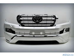 Бампер + губа MIDDLE EAST Toyota Land Cruiser 200 2007-2015 в стиле 2016+