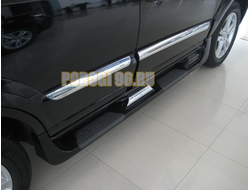 Пороги OEM на Hyundai Santa Fe 2006-...