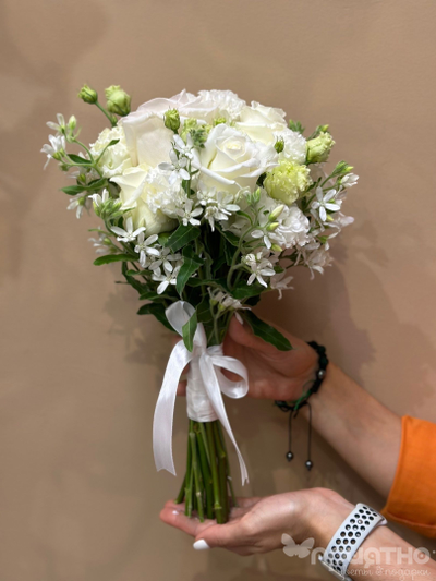 Букет невесты & Бутоньерка № 1304