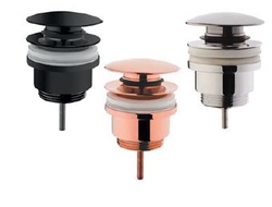 Донный клапан для раковины с переливом (нажимной), хром, VitrA, A45149