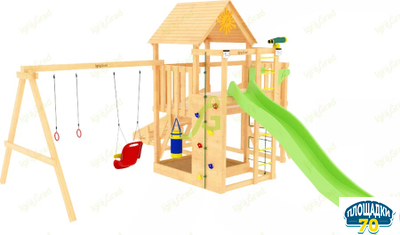 Детская площадка IgraGrad Крафт Pro 1 с зимней горкой Новосибирск