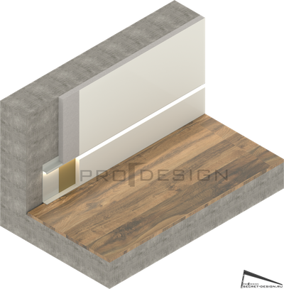 ВСТАВКА В ПЛИНТУС PRO DESIGN 70 ММ (МДФ)