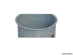 Окрашенный бак 100 л, укомплектованный колесами, ручкой и уровнем заполнения бака