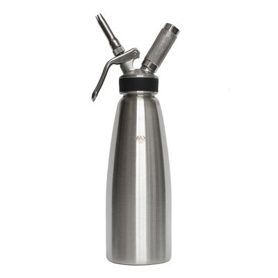 Сифон (кремер) для взбивания сливок 1,0 л (до +70°C), нержавеющая сталь