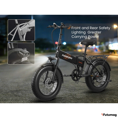 Электровелосипед PUCKIPUPPI DACHSHUND черный